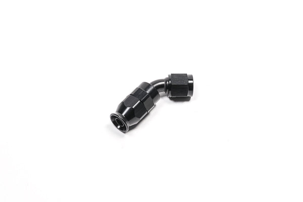 Radium Engineering 14-0632 PTFE Hose End, 6AN 45°, Black