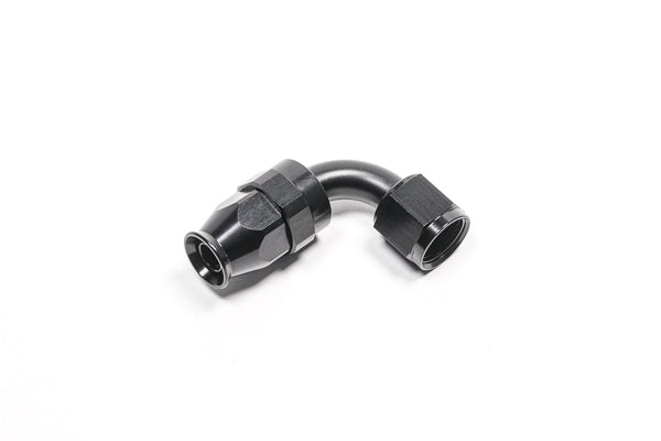 Radium Engineering 14-0636 PTFE Hose End, 8AN 90°, Black