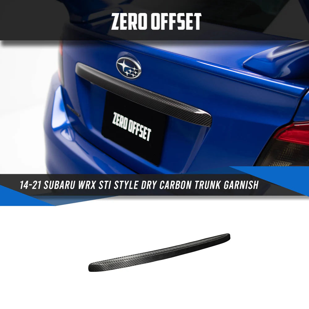 Dry Carbon Trunk Garnish for Subaru WRX 2014-2021