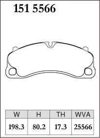 DIXCEL Front Brake Pads for Porsche 911 GT3 / RS (991/992) / 718 GT4 RS / Cayman / Boxster GTS (982)