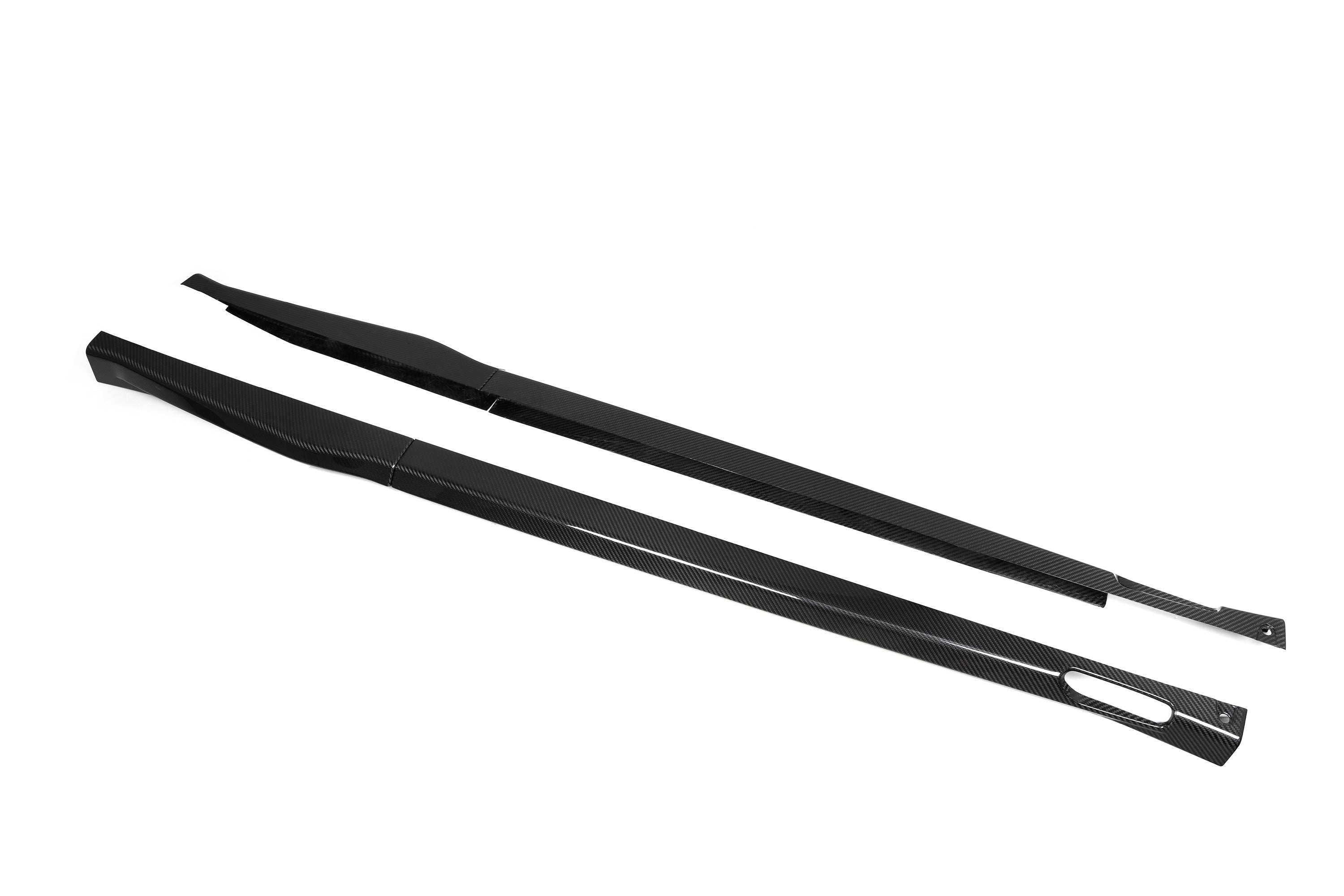 Sooqoo Pre Pregged Dry Carbon Fiber Side Skirts for BMW iX3 G08i LCI 2021+