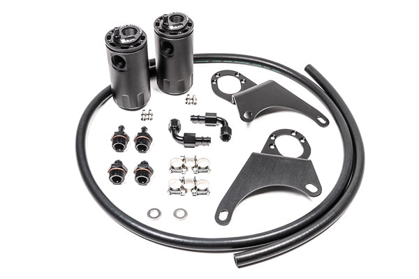 Radium Engineering Dual Fluid Lock Catch Can Kit for Mitsubishi Evo 7-9 - Mitsubishi Evo 7-9