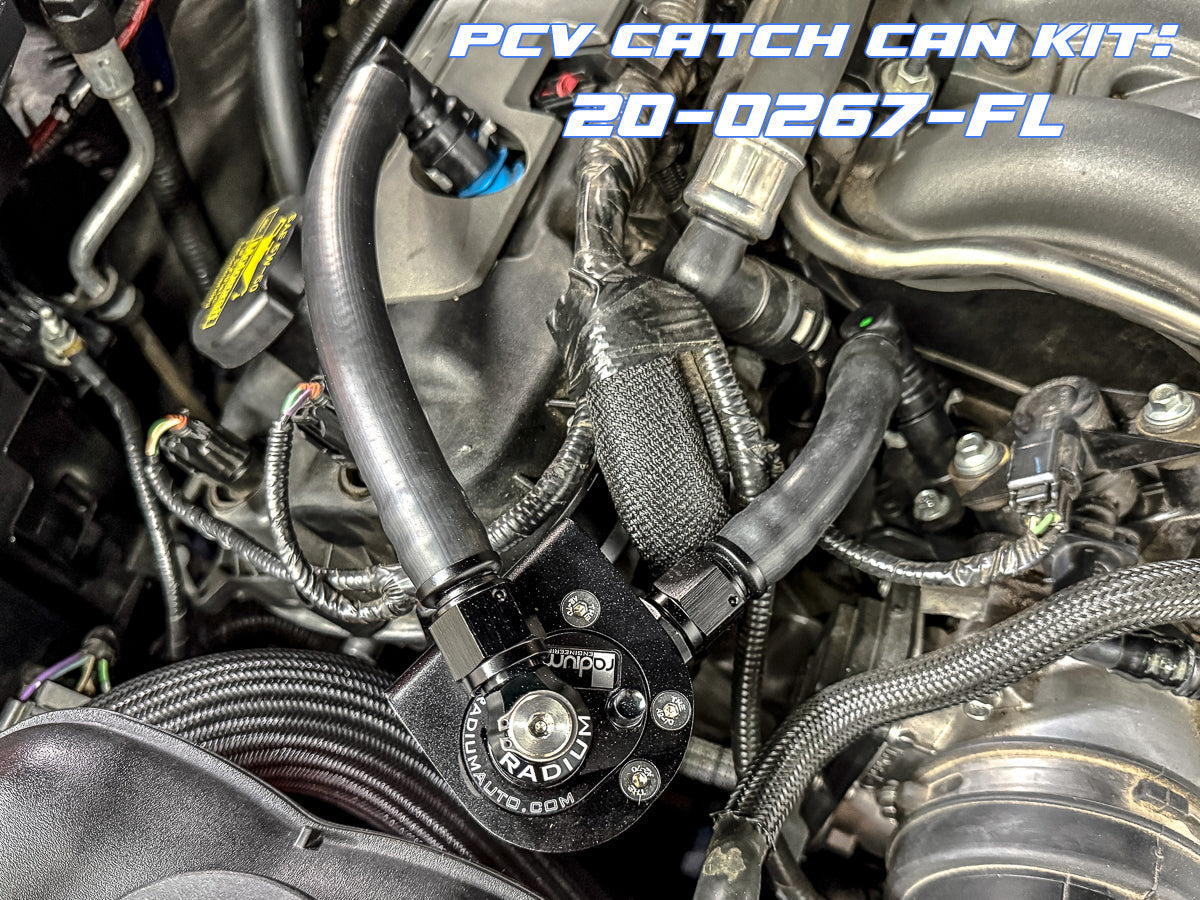 Radium Engineering PCV Fluid Lock Catch Can Kit for Ford Mustang GT 2011-2017