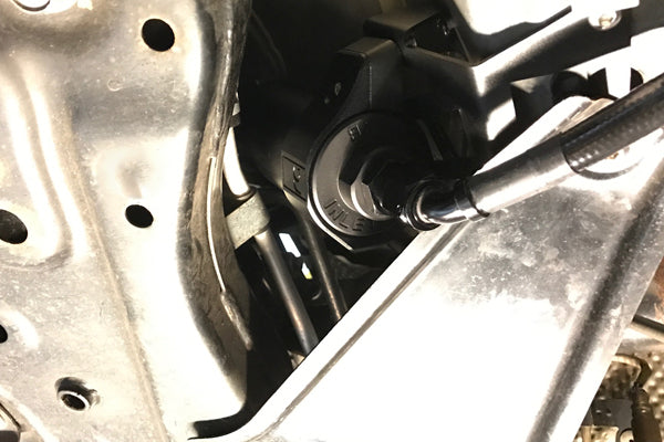 Radium Engineering Fuel Filter Mount and Filter Clamp for Mitsubishi Evo X
