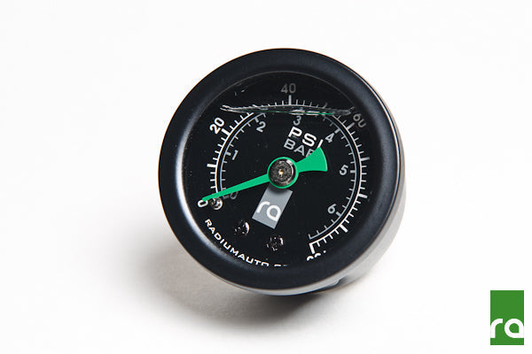 Radium Engineering Fuel Pressure Gauge w/8AN ORB Adapter