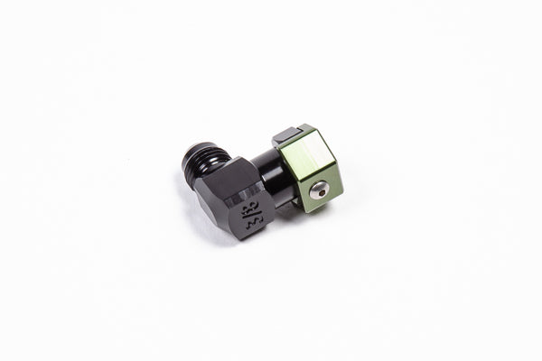 Radium Engineering 20-0601 3/8" SAE Female to 6AN Male Fitting, Low Profile 90°