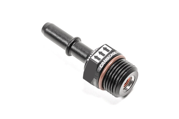 Radium Engineering 20-0688 PCV Valve, 10AN ORB to 10mm SAE Quick Connect Male