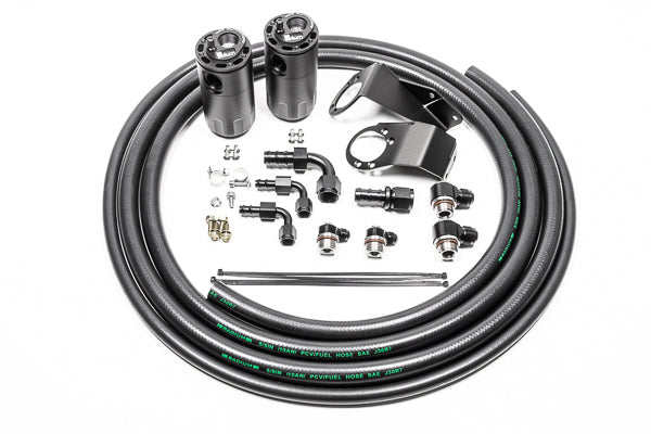 Radium Fluid Lock Dual Catch Can Kit: Nissan S13