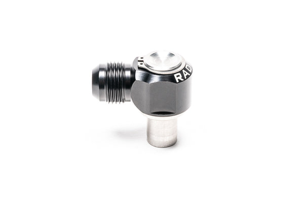 Radium Engineering 10AN Male Press-In Valve Cover Fitting for Nissan KA24DE S13 / S14 (Intake Side)