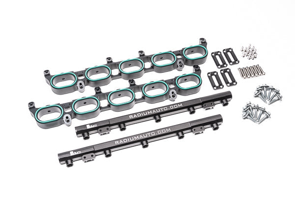 Radium Engineering Port Injection Fuel Rail Kit for Audi R8 V10 06-15/Lamborghini Gallardo 2008-2013