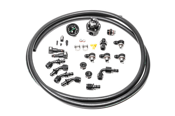 Radium Engineering Series Fuel Rail Plumbing Kit, DMR RA Regulator for Subaru WRX / STI / FXT / LGT EJ20 / EJ25