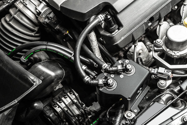 Radium Engineering Dual Fluid Lock Catch Can Kit for Chevrolet Corvette C7 LT1 2014-2019