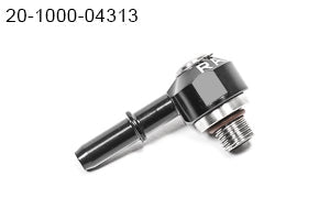 Radium Engineering 20-1000-04313 Low Profile Swivel Banjo Fitting, 4AN ORB to 5/16" SAE Quick Connect Male