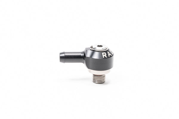 Radium Engineering 20-1000-0485 Low Profile Swivel Banjo Fitting, 4AN ORB to 8.5mm Barb