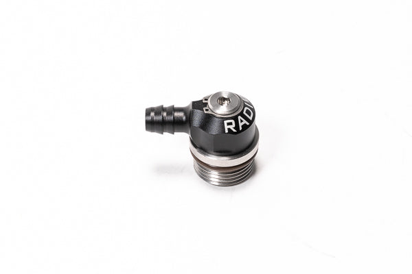 Radium Engineering 20-1000-1010B Low Profile Swivel Banjo Fitting, 10AN ORB to 10mm Barb