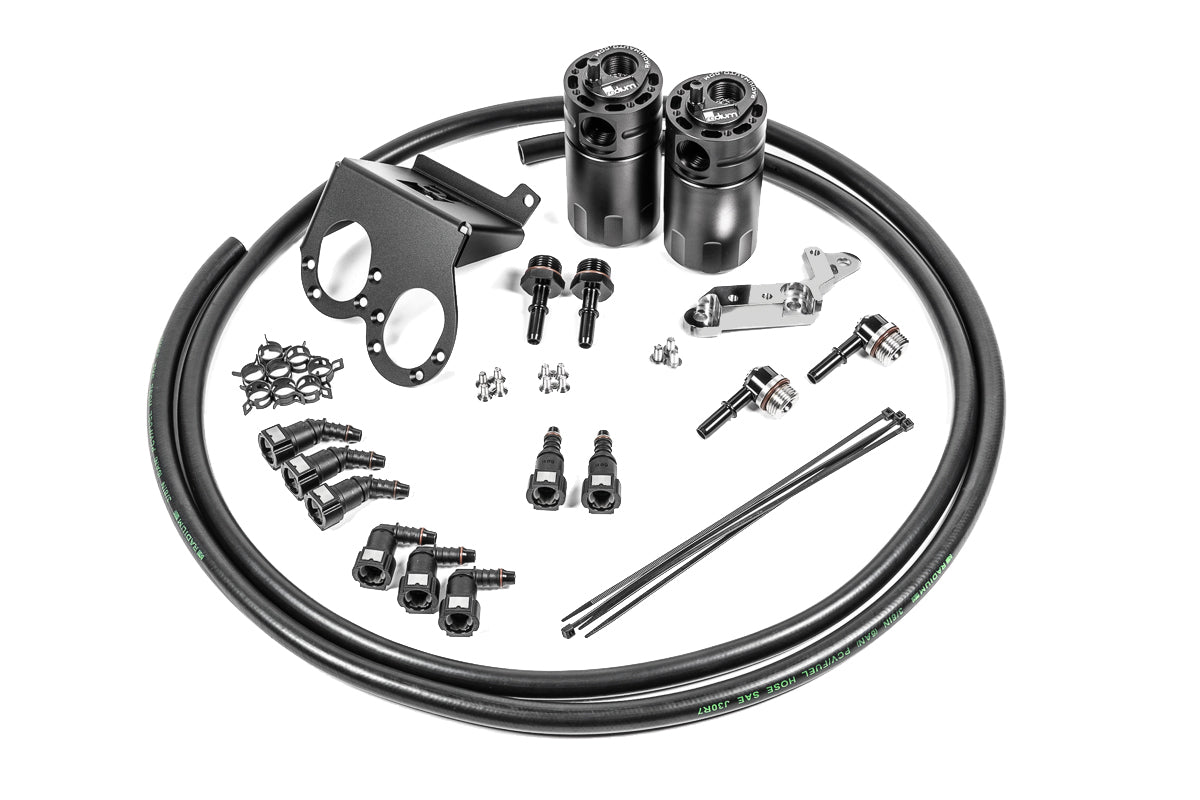 Radium Dual Fluid Lock Catch Can Kit, Chevrolet Corvette C7 LT1 Dry Sump (2017-2019)