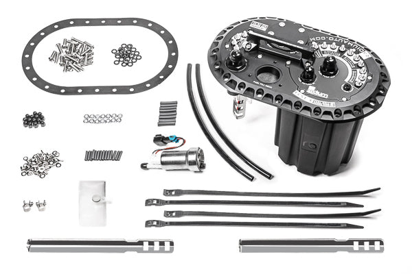 Radium Engineering FCST-X Fuel Cell Surge Tank, 1 Surge Pump + 1 Lift Pump (Walbro F900)