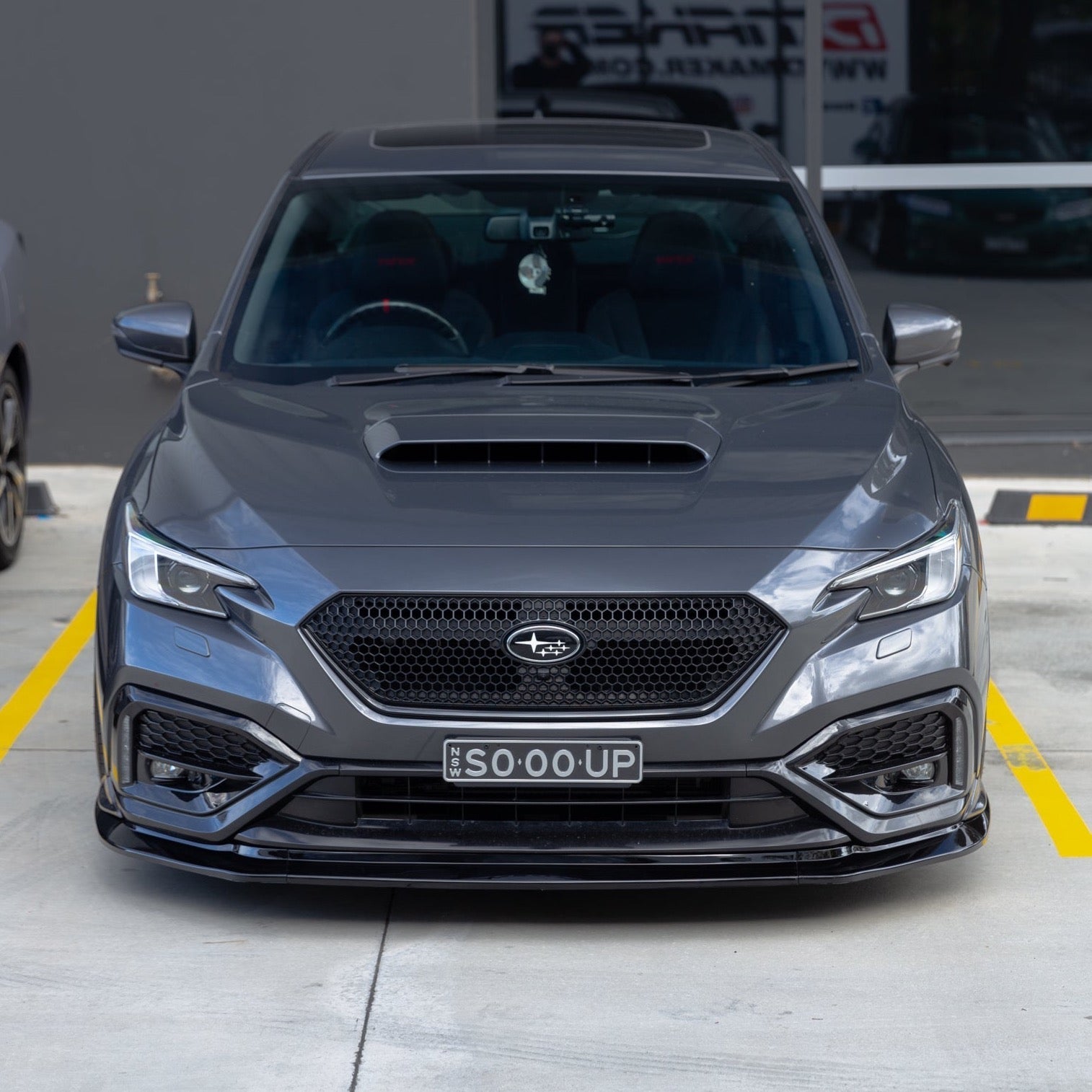 Aeroflow Dynamics S-Spec V2 Front Lip/Under Spoiler (3-Piece) For Subaru WRX VB 2022-2025 [Paint Matched]