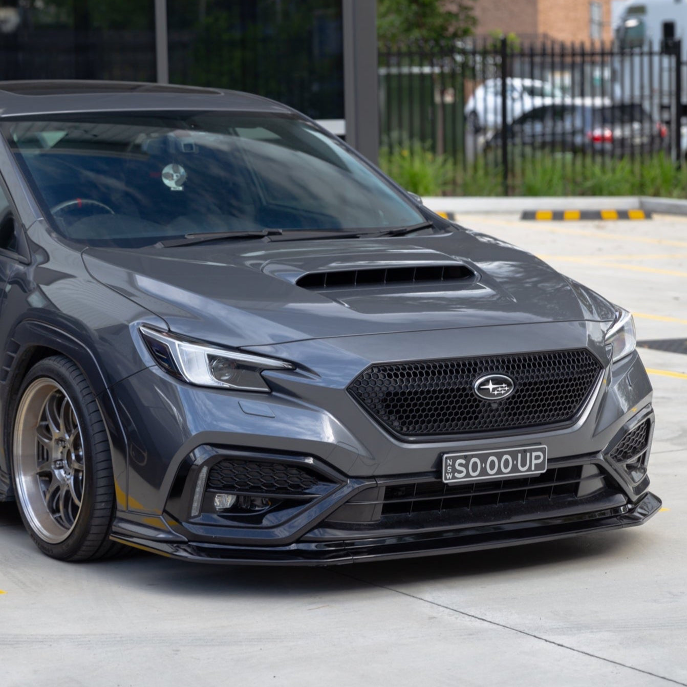 Aeroflow Dynamics S-Spec V2 Front Lip/Under Spoiler (3-Piece) For Subaru WRX VB 2022-2025 [Paint Matched]