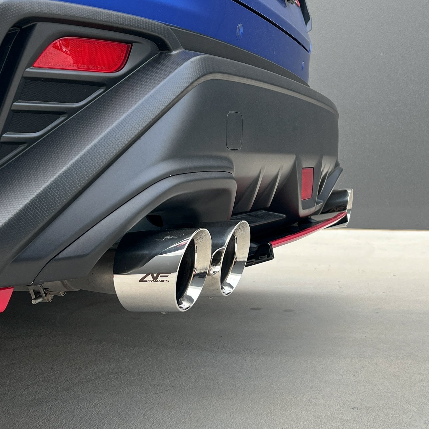 Aeroflow Dynamics Stainless Steel Double Wald 4" Axle Back Exhaust For Subaru WRX VB 2022-2025