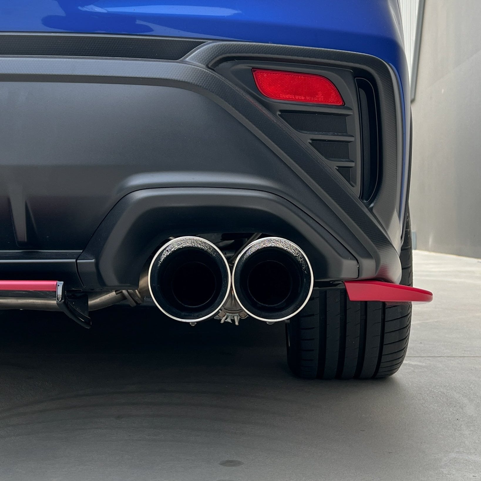 Aeroflow Dynamics Stainless Steel Double Wald 4" Axle Back Exhaust For Subaru WRX VB 2022-2025