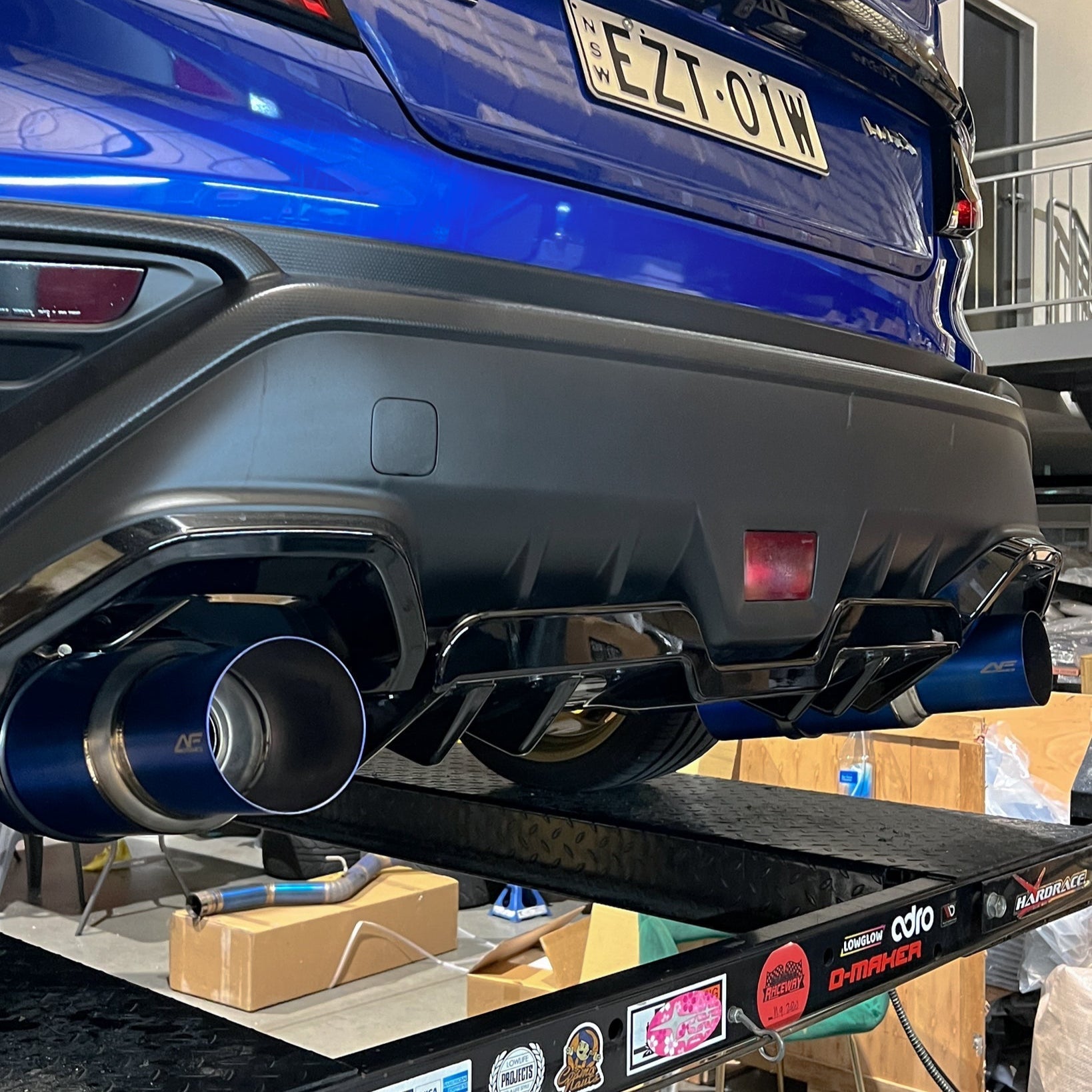 Aeroflow Dynamics Full Titanium Dual Exit 3" Cat Back Exhaust For Subaru WRX VB 2022-2025