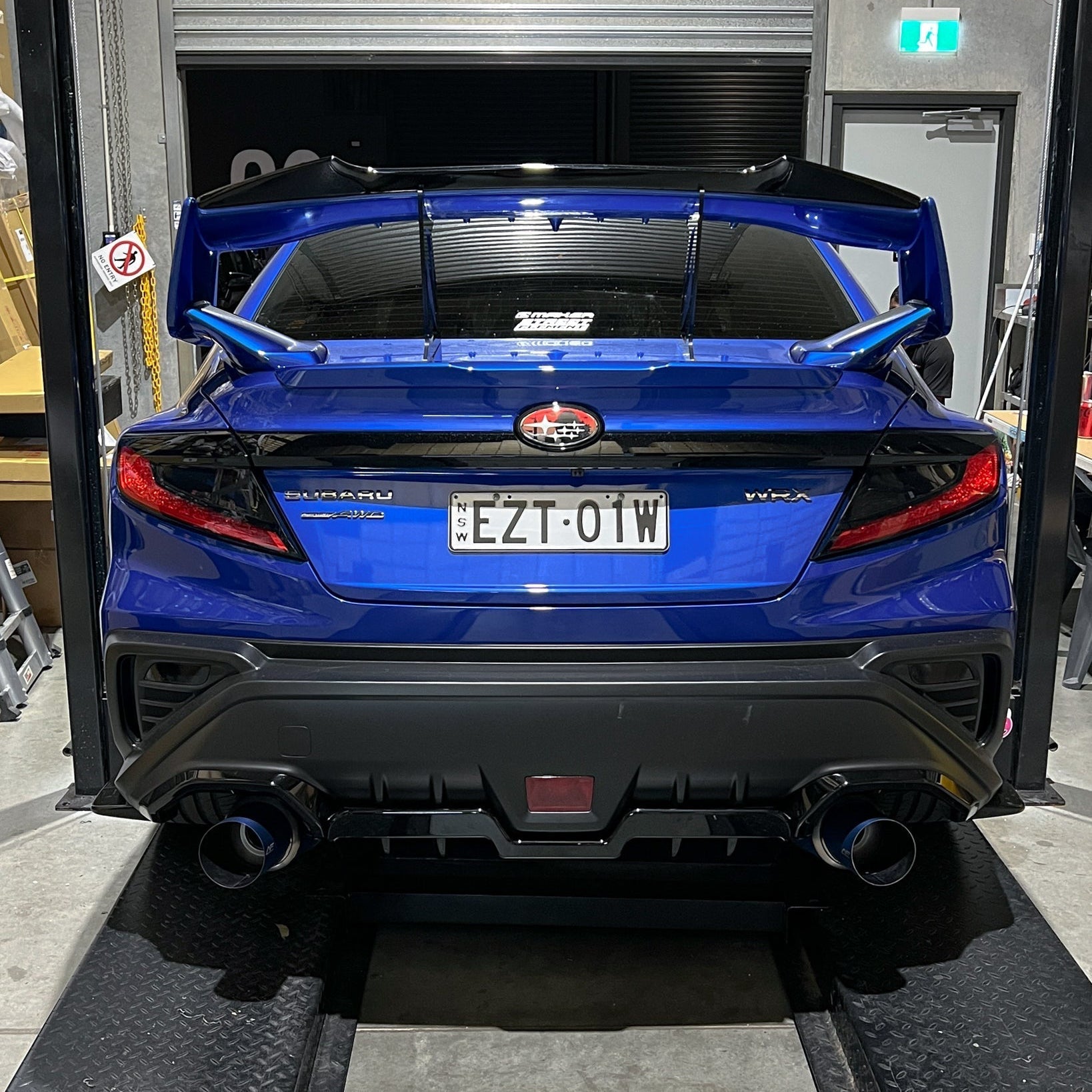 Aeroflow Dynamics Full Titanium Dual Exit 3" Cat Back Exhaust For Subaru WRX VB 2022-2025