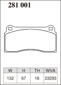 DIXCEL Front Brake Pads for Ford Falcon XR6T / XR8 (BA/BF/FG) / FPV GT / Lamborghini Gallardo