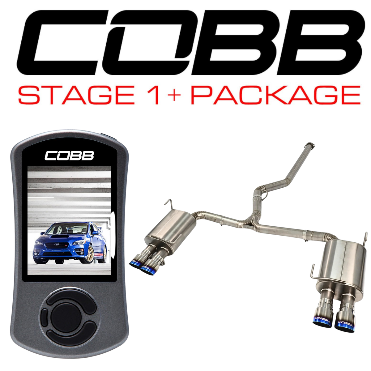 COBB Tuning x Korsh Stage 1+ Package for Subaru WRX/STI 2015-2021 with Korsh Catback Titanium