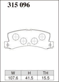 DIXCEL Rear Brake Pads for Toyota Corolla (AE82/AE92/AE101/AE111) / Corolla Levin / Sprinter Trueno - iilumolab