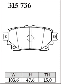 DIXCEL Rear Brake Pads for Lexus RX (AL30) / NX (AZ20) / IS (XE30) / Toyota Alphard (AH40) - iilumolab