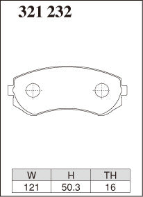 DIXCEL Front Brake Pads for Nissan Patrol (GU/Y61) / Cefiro (A31) / Pulsar SSS (N14)