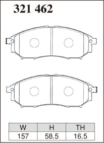DIXCEL Front Brake Pads for Nissan Stagea RS Four S (C34)