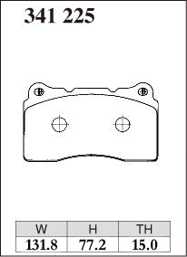 DIXCEL Front Brake Pads for Honda Civic Type R (FK8/FL5) / Mitsubishi Lancer Evolution V-IX (CP9A/CT9A) - Brembo