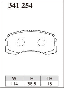 DIXCEL Front Brake Pads for Mitsubishi Lancer (CG/CH) / Colt