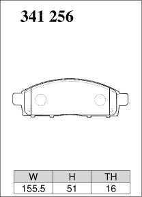 DIXCEL Front Brake Pads for Mitsubishi Triton (ML/MN/MQ/MR) / Challenger (PB/PC)