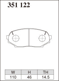 DIXCEL Front Brake Pads for Mazda MX-5 (NA) – 1.6 (NA6C)