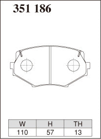 DIXCEL Front Brake Pads for Mazda MX-5 (NA8C / NB8C)