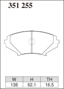 DIXCEL Front Brake Pads for Mazda RX-8 (SE / FE)