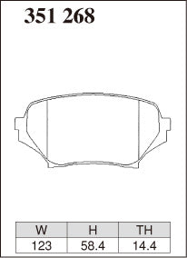 DIXCEL Front Brake Pads for Mazda MX-5 (NC18)