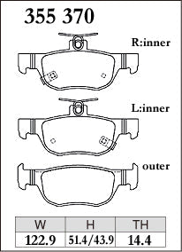 DIXCEL Rear Brake Pads for Mazda 3 (BP) / CX-30 (DM) / MX-30 (DR) - iilumolab