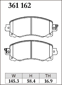 DIXCEL Front Brake Pads for Subaru WRX (VB) / Forester (SK) / Impreza (GT/GK/GU) / XV (GT)