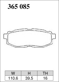 DIXCEL Rear Brake Pads for Subaru WRX (VA / VB) / BRZ (ZC6 / ZD8) / Toyota 86 (ZN6) / GR86 (ZN8)