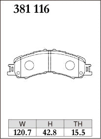 DIXCEL Front Brake Pads for Daihatsu Hijet (S321/S331/S500P) / Atrai Wagon (S700V/S710V) / Subaru Sambar (S321B/S331B) - iilumolab