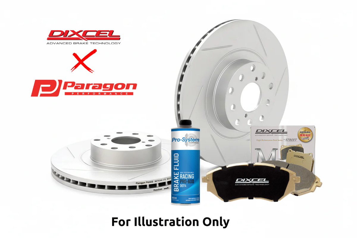 Paragon PAR42650S Front Rotor + Dixcel Brake Pad Combo – Subaru WRX 2015-21 VA (2015-2021)