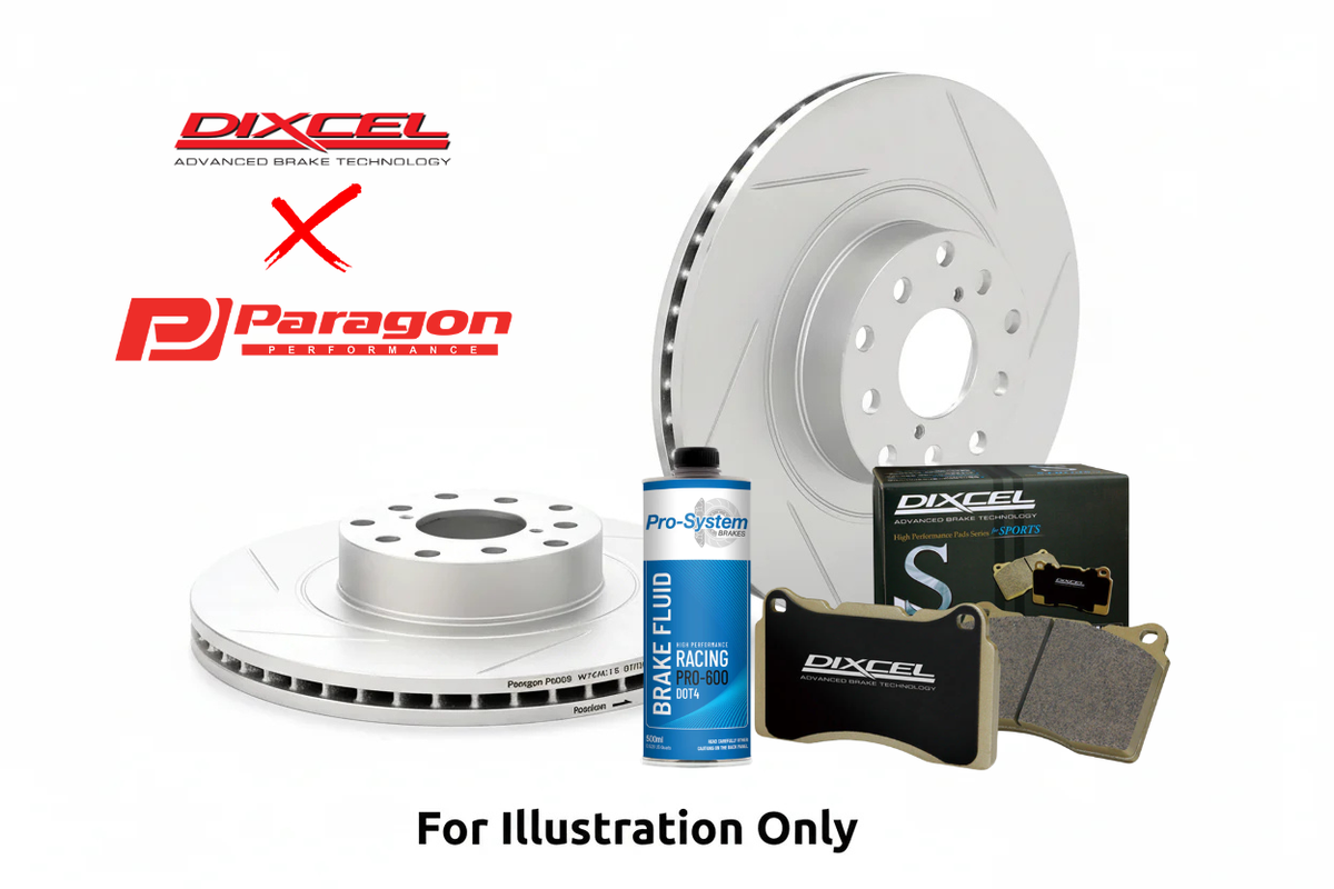 Paragon PAR42650S Front Rotor + Dixcel Brake Pad Combo – Subaru WRX 2015-21 VA (2015-2021)