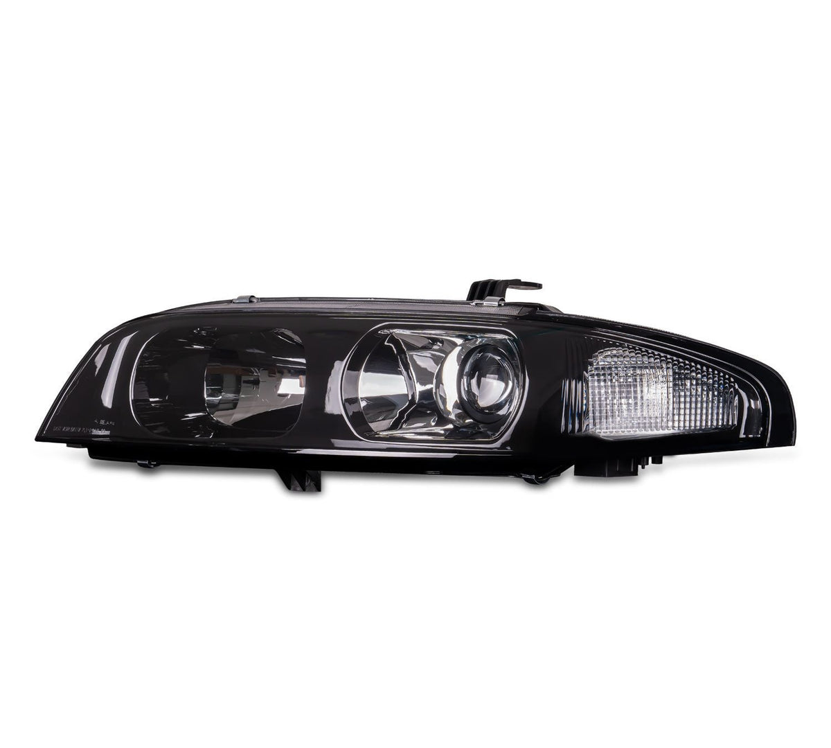JDM BLACK OE PROJECTOR HEADLIGHTS FOR NISSAN SKYLINE R33 GTS25 GTS SERIES 1&3 HEAD LIGHTS - iilumo