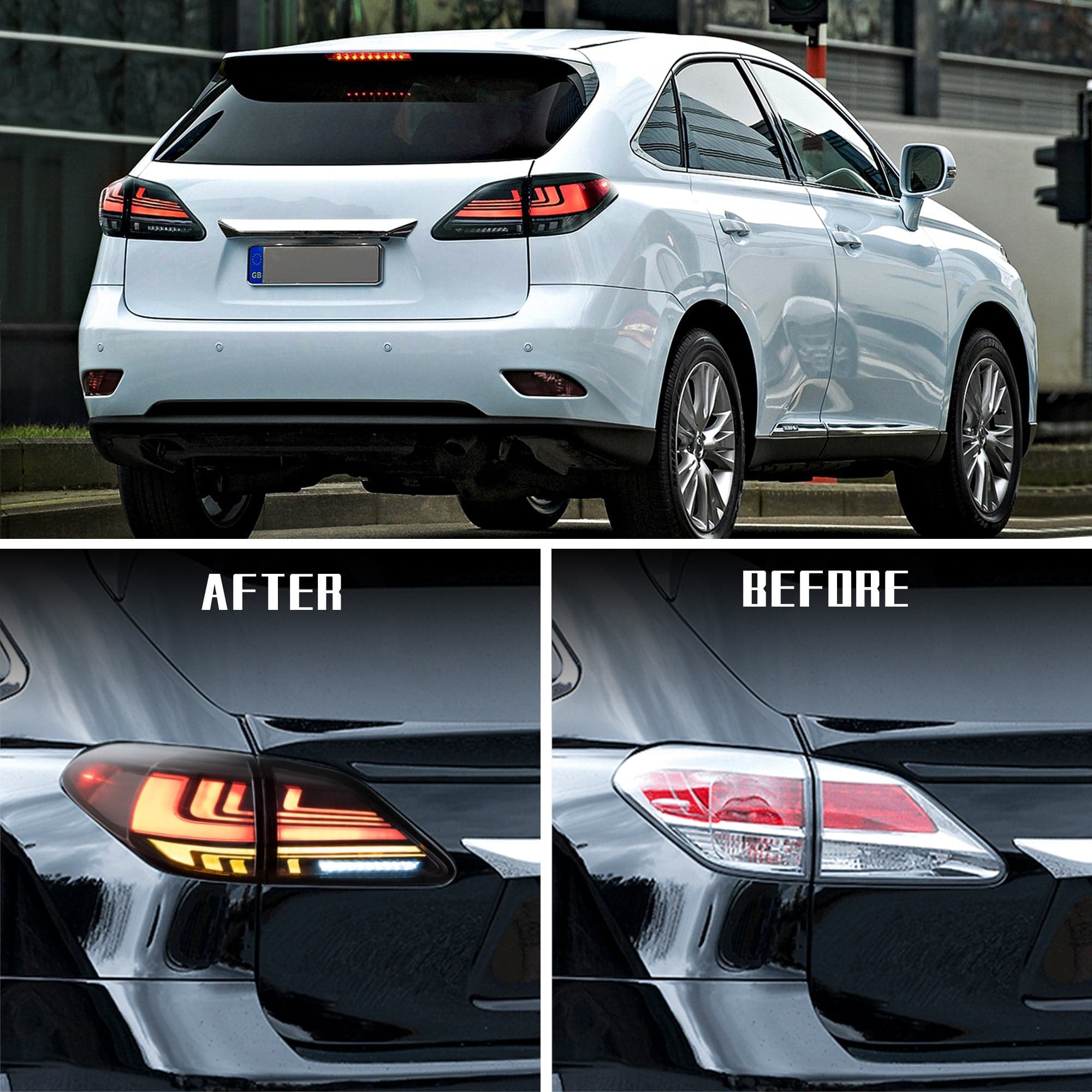2009-2014 LEXUS RX270 RX330 RX350 RX450H LED DYNAMIC TAIL LIGHTS - iilumo