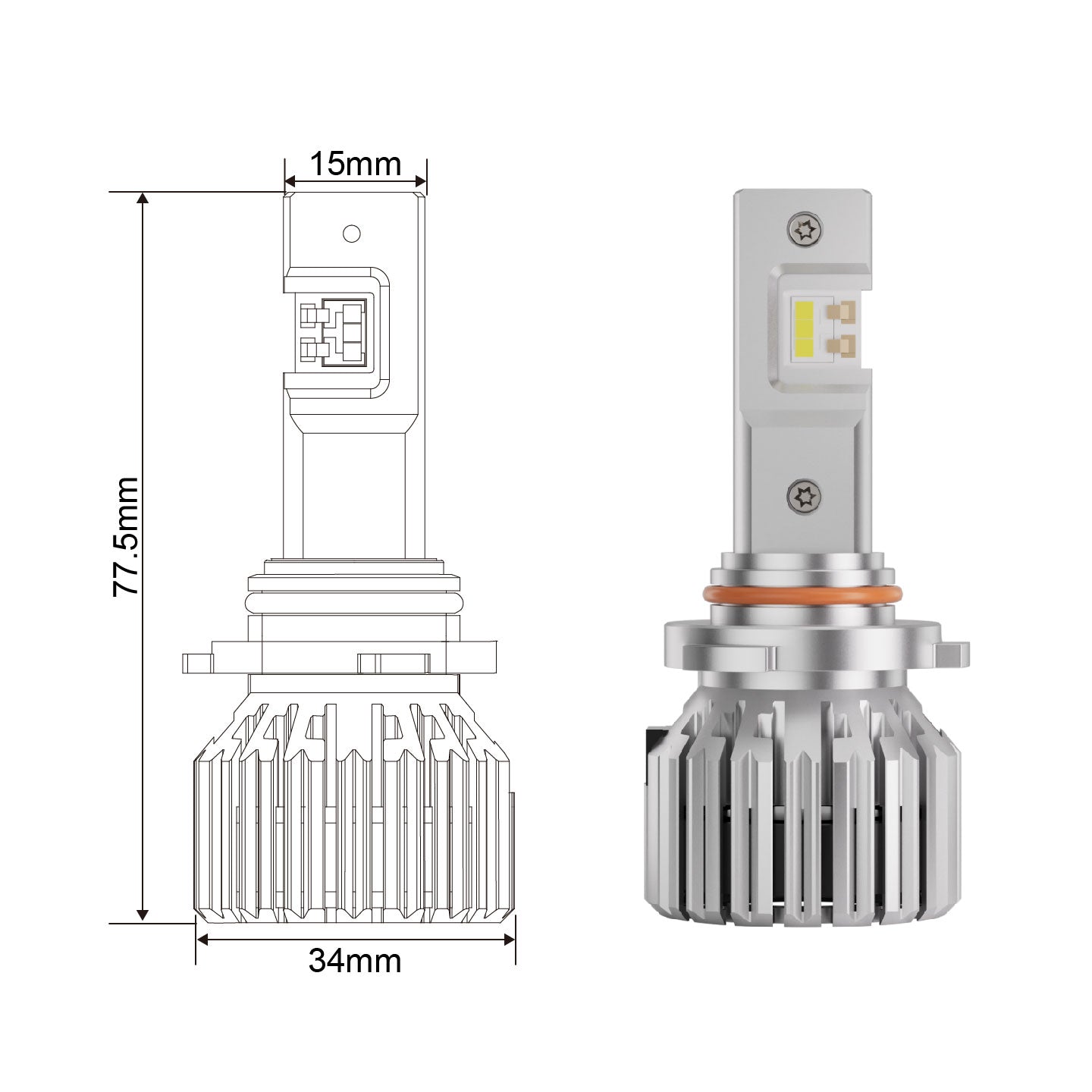 COSMIC 2 : 9006/HB4 LED BULB