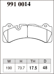DIXCEL Front Brake Pads for Brembo GranTurismo Kit (Caliper Family M) - 355-380mm - iilumolab